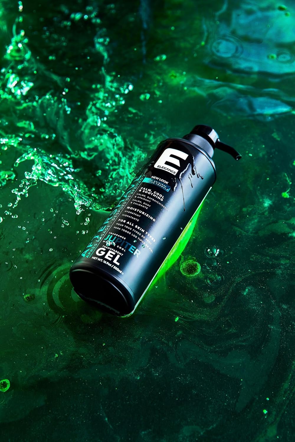 Elegance After Shave Lotion for Men, 500ml, Jupiter (Green), Real Shaving Relief, After Shave that Hydrates and Revitalizes your Skin, 16.9 Oz Jupiter Green)