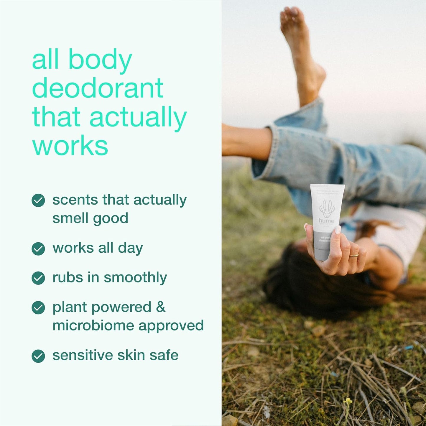 Invisible Whole Body Deodorant for women and men - All Over Full Odor Control Aluminum Free Deo - No Baking Soda- Anti-Chafing Cream Full Body deodorant, Safe for Sensitive Skin, Fragrance-Free
