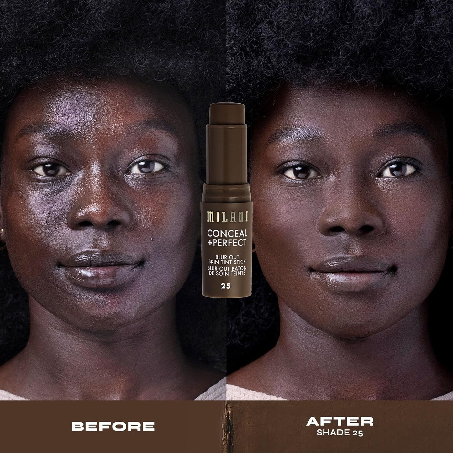 Milani Conceal + Perfect - Skin Tint Stick, Blur Out Tinted Moisturizer Makeup, Shade 025