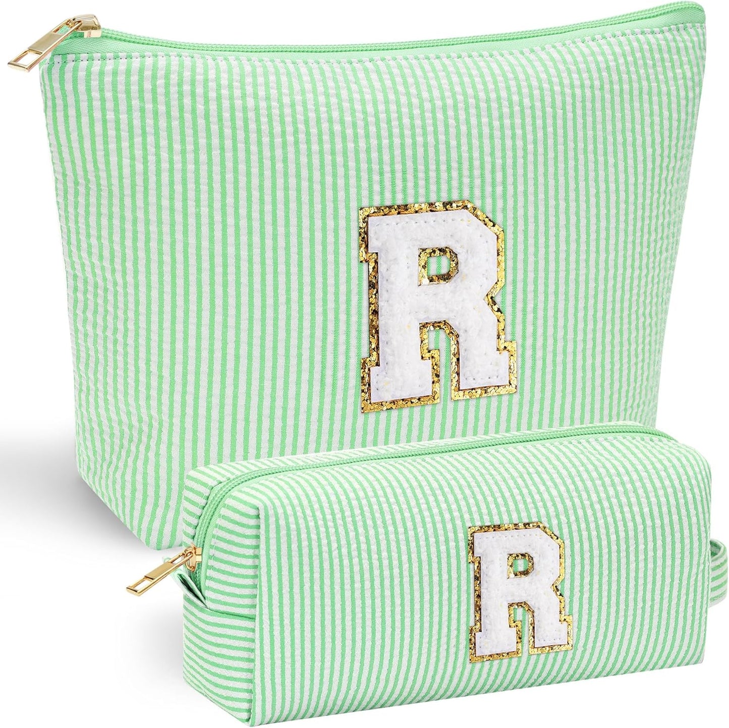 YOOLIFE Tween Girls Trendy Stuff - Gifts for Women: Birthday, Graduation, Mothers Day, Bridesmaid, Teacher, Sister; Initial Makeup Bag - Cosmetic Travel Bag