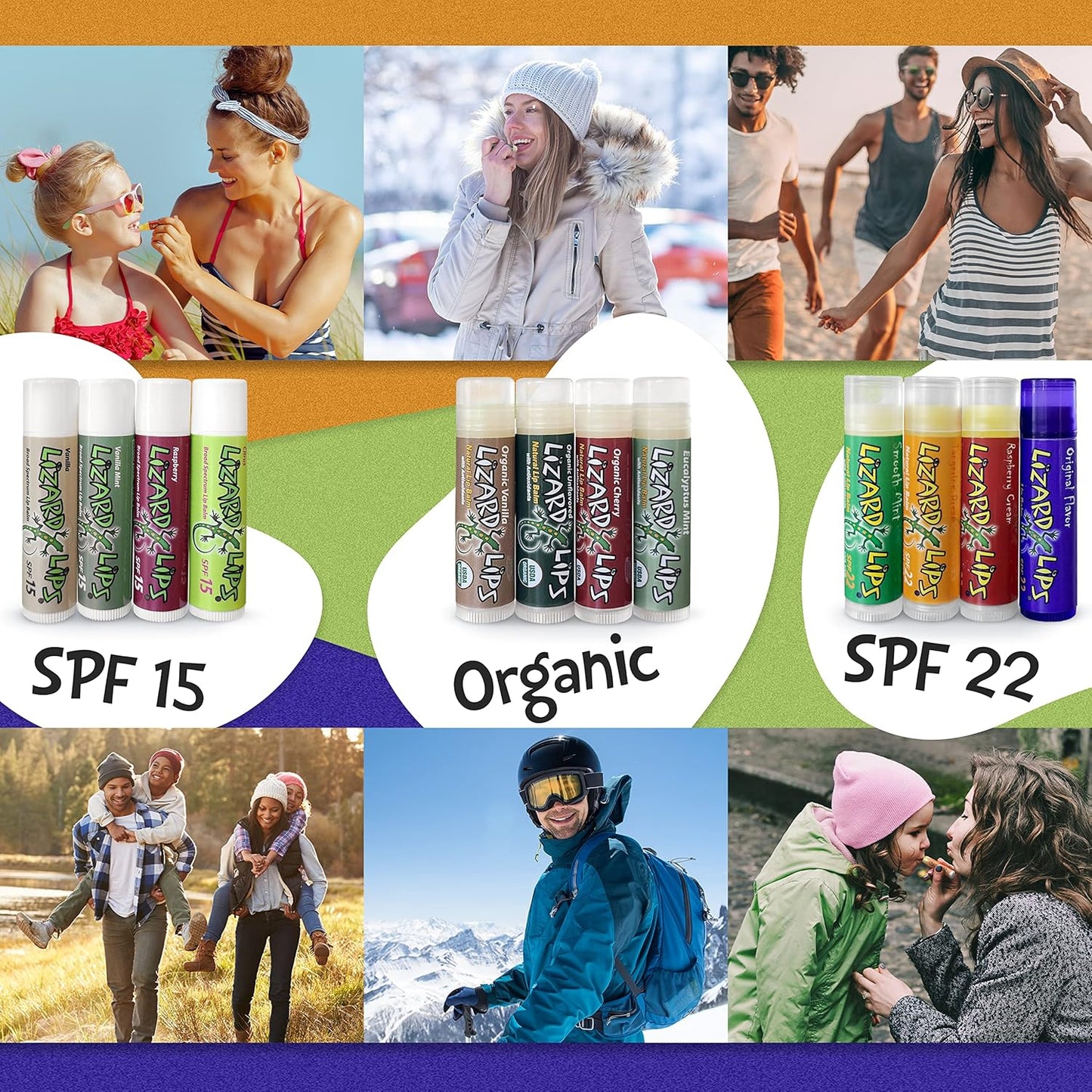 Lizard Lips SPF 15 Lip Balm (Vanilla)