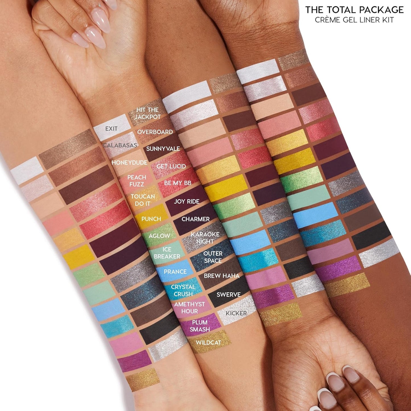 ColourPop Crème Gel Waterproof Eyeliner - 18HR Wear, Ultra-Pigmented Eyeliner Pencil with Matte & Metallic Finishes - Smudge-Proof, Vegan & Cruelty-Free - Crystal Crush (0.01 oz)