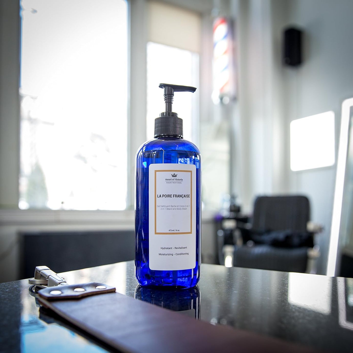 La Poire Francaise Beard Wash Body Wash For Men Hand Made | Moisturizing and soothing | 8oz