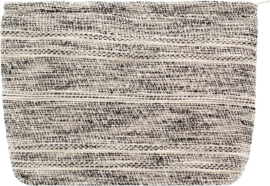 Makeup Bags for Purse Zipper Cosmetic Pouch Large Travel Canvas Make Up Organizer Tool Pouch for Women and Girls,Ripple Grey