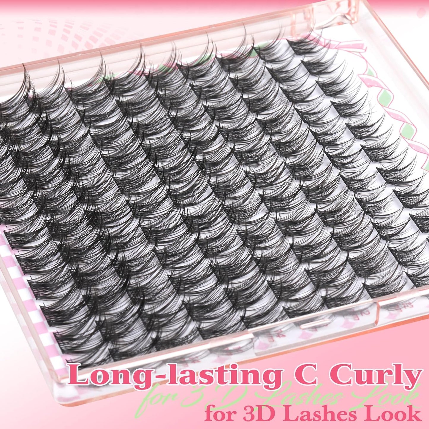 Lash Clusters Natural Lash Extension Wispy Eyelash Clusters C-curly DIY Eyelash Extension 10-16MM Individual Lashes Cluster Eyelash Extension by Newcally